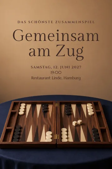 Einladung mit dem Design Das schönste Zusammenspiel