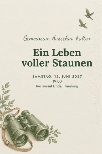 Einladung mit dem Design Zusammen weitersehen