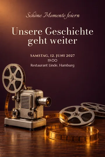 Einladung mit dem Design Jahre im Bild