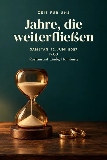 Einladung mit dem Design Zeit für uns