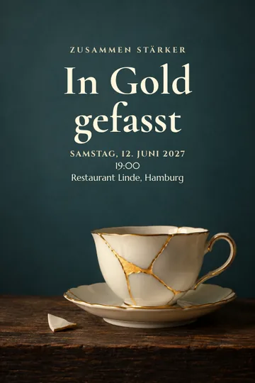 Einladung mit dem Design Zusammen stärker