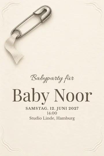 Einladung mit dem Design Eine kleine Verbindung