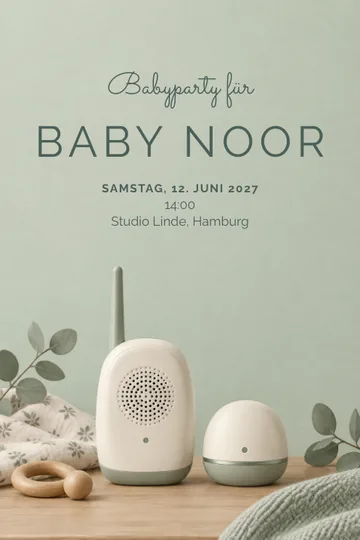 Einladung mit dem Design Ein kleines Signal