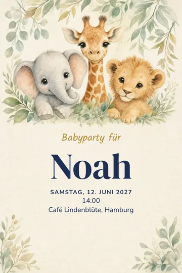 Einladung mit dem Design Safari