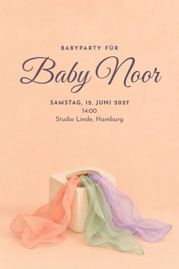 Einladung mit dem Design Sanft entdecken