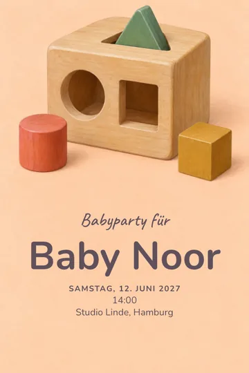 Einladung mit dem Design Eine Welt voller Formen