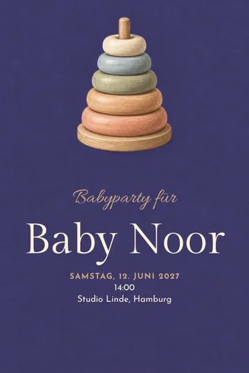 Einladung mit dem Design Schritt für Schritt