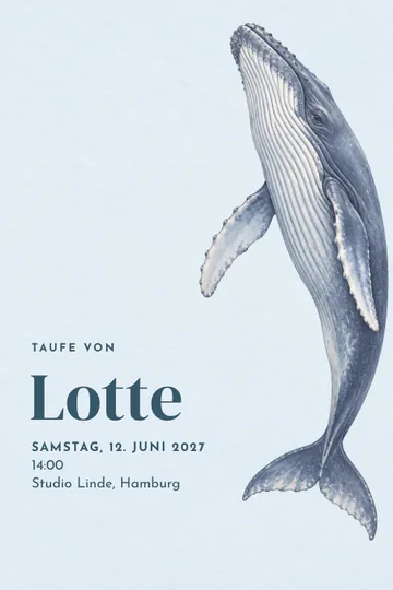 Einladung mit dem Design Ein sanfter Strom
