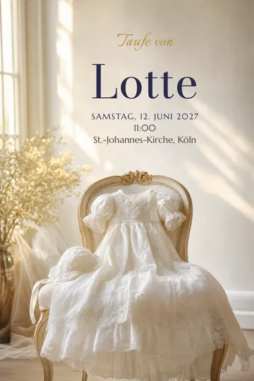 Einladung mit dem Design Segen des Lichts