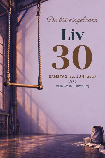 Einladung mit dem Design Unter dem Trapez