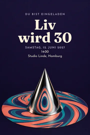 Einladung mit dem Design Sieh es anders