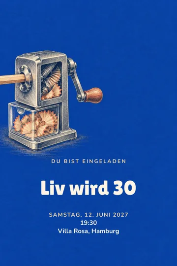 Einladung mit dem Design Ein spitzer Geburtstag