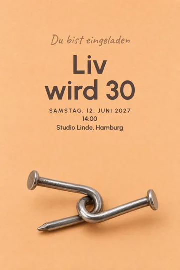 Einladung mit dem Design Entwirre die Party