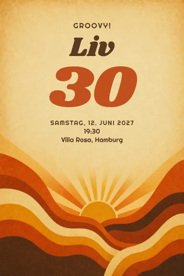 Einladung mit dem Design Studio 70