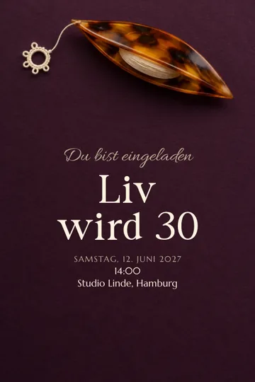 Einladung mit dem Design Feine Verbindungen
