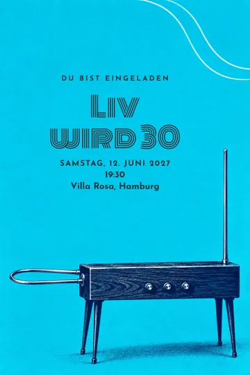 Einladung mit dem Design Theremin-Abend