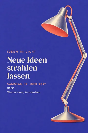 Einladung mit dem Design Ideen im Licht