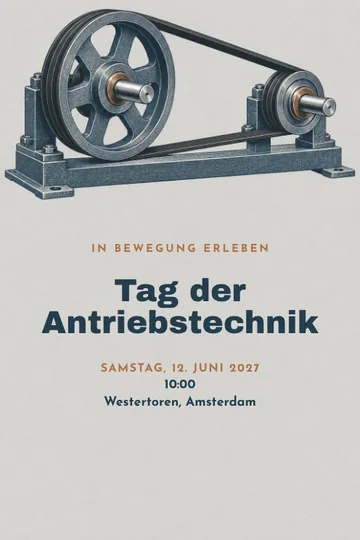 Einladung mit dem Design Antriebstechnik