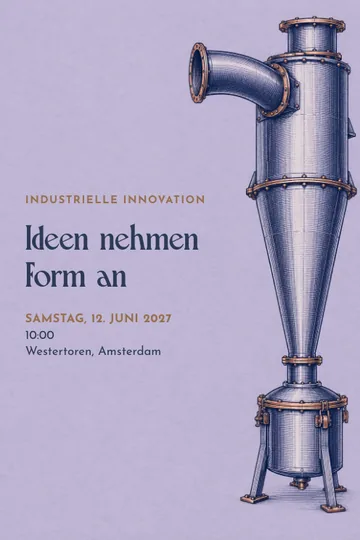Einladung mit dem Design Industrielle Innovation
