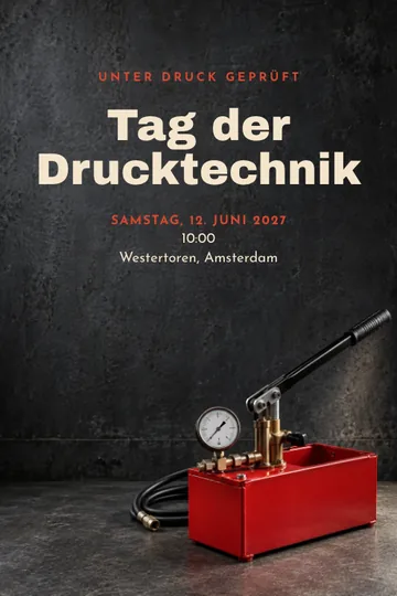 Einladung mit dem Design Druckprüfung