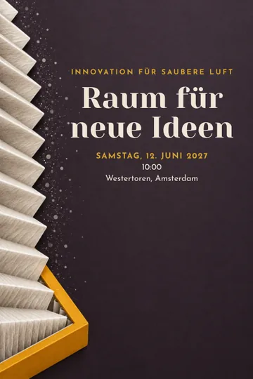Einladung mit dem Design Saubere Luft Innovation
