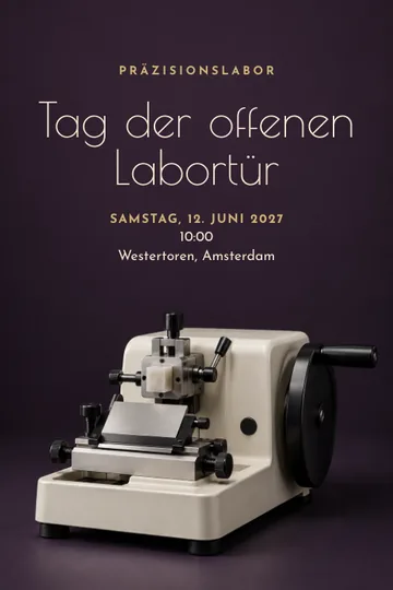 Einladung mit dem Design Präzisionslabor
