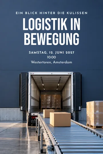 Einladung mit dem Design Hinter dem Ladetor