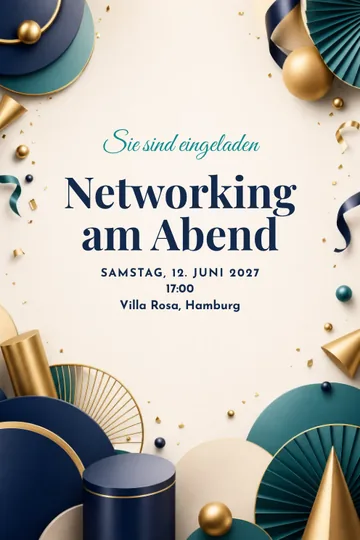 Einladung mit dem Design Networking-Abend