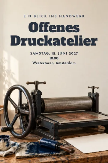 Einladung mit dem Design Tinte und Eindruck