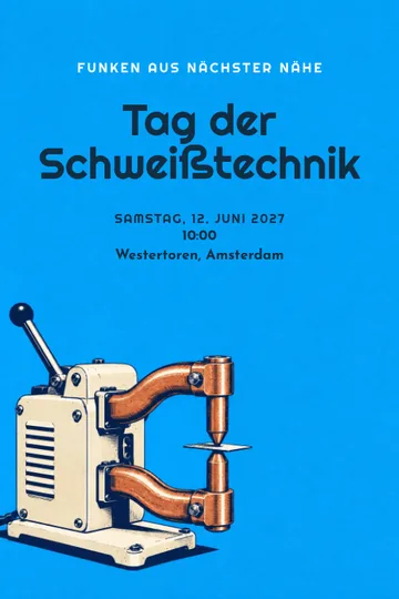 Einladung mit dem Design Schweißtechnik