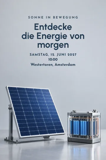 Einladung mit dem Design Sonne in Bewegung