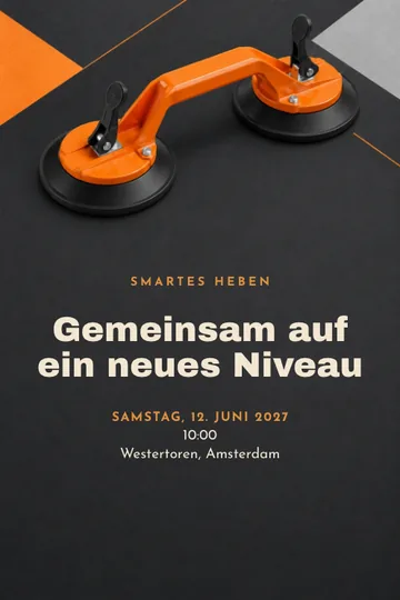 Einladung mit dem Design Smartes Heben