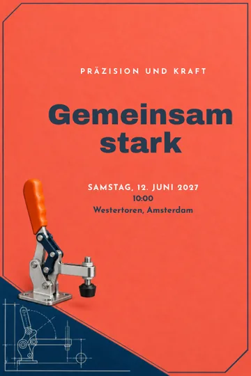 Einladung mit dem Design Präzision und Kraft