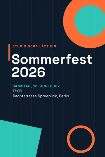 Einladung mit dem Design Geometrisch