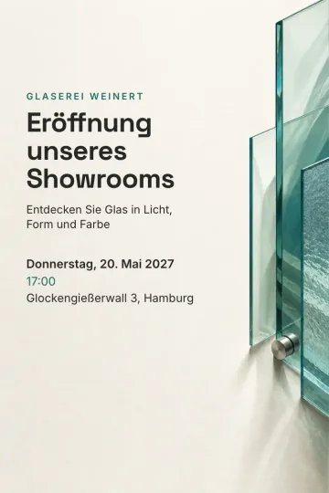 Einladung Firmenfeier, Design Glas und Licht