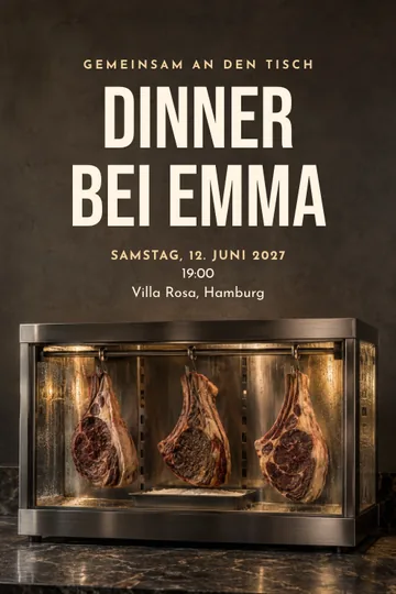 Einladung mit dem Design Reif fürs Dinner