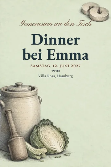 Einladung mit dem Design Zusammen fermentieren