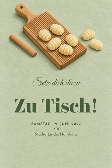 Einladung mit dem Design Rolle einen gemütlichen Abend