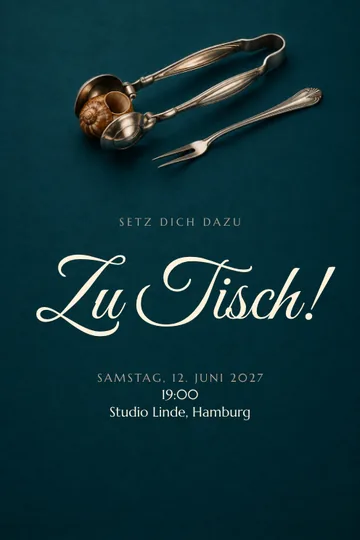 Einladung mit dem Design Kleines Bistro