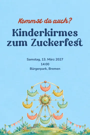 Einladung Feiertage, Design Kleines Riesenrad