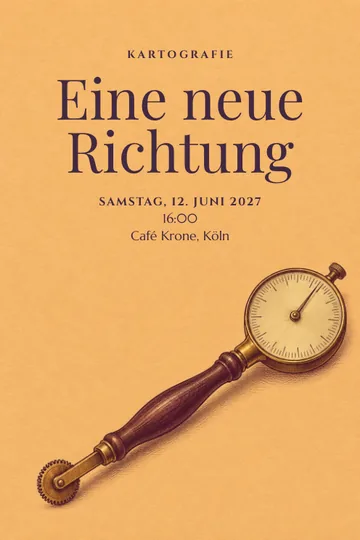 Einladung mit dem Design Kartografie