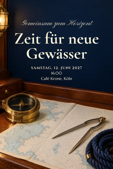 Einladung mit dem Design Ein neuer Kurs
