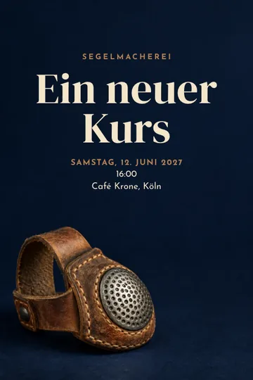 Einladung mit dem Design Segelmacheratelier