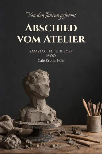 Einladung mit dem Design Von den Jahren geformt