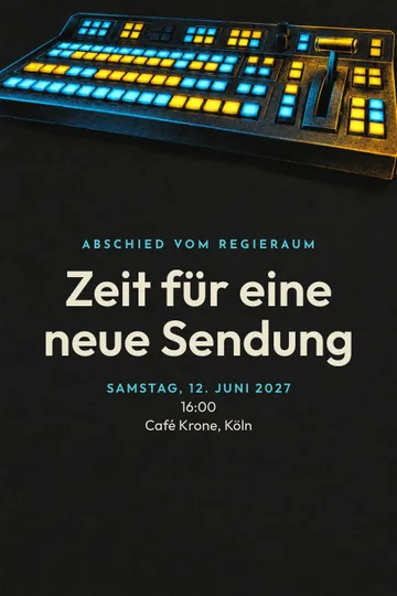 Einladung mit dem Design Fernsehen Abschied