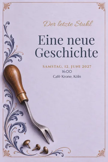 Einladung mit dem Design Polsterer Abschied