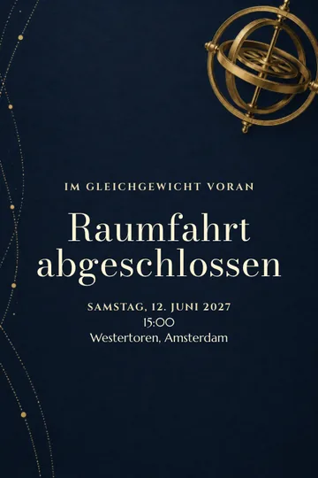 Einladung mit dem Design Im Gleichgewicht voran