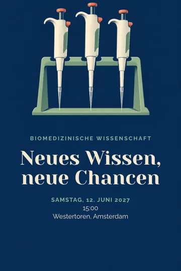 Einladung mit dem Design Biomedizinische Wissenschaft