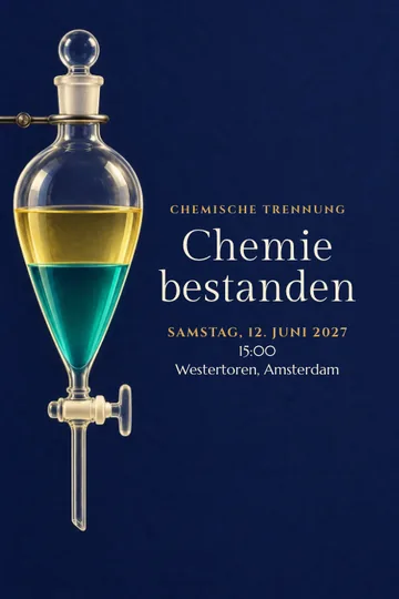 Einladung mit dem Design Chemische Trennung