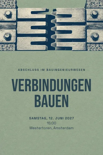 Einladung mit dem Design Bauingenieurwesen Abschluss